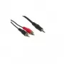 GoodConnections 3,5 mm stereo jack – 2x RCA male audio kabelis 2,5 m juodas AS-352C