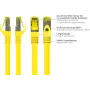 GoodConnections 40m Cat.7 S/FTP PiMF halogeno neturinčios medžiagos RJ45 komutacinis kabelis su fiksatoriaus apsauga, geltonas 8070R-400Y