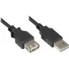 GoodConnections Alcasa 2511-EU01 USB 2.0 ilginamasis laidas, USB-A kištukas į USB-A lizdą, 1,8 m, juodas