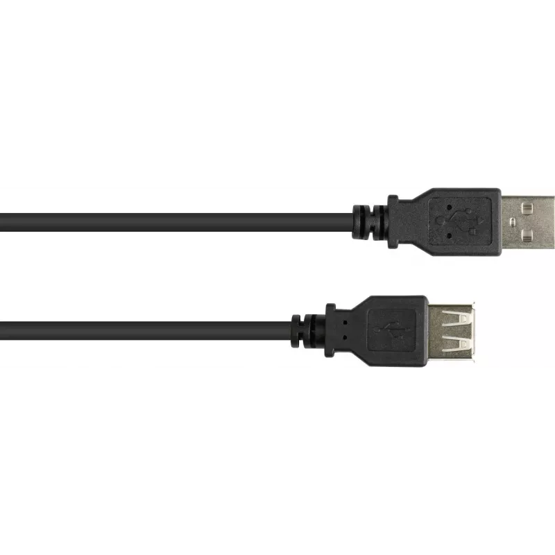 GoodConnections Alcasa 2511-EU01 USB 2.0 ilginamasis laidas, USB-A kištukas į USB-A lizdą, 1,8 m, juodas