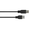 GoodConnections Alcasa 2711-S005 USB 3.1 Gen 1 ilginamasis kabelis – USB-A kištukas į lizdą, 0,5 m, juodas