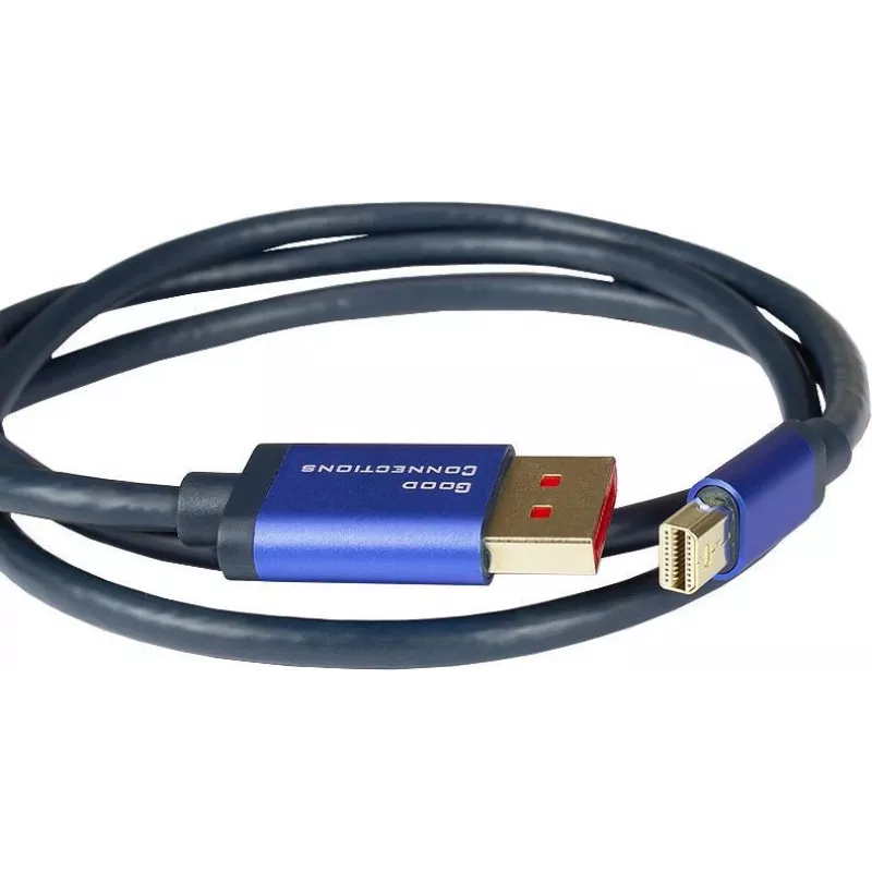 GoodConnections Alcasa 4824-SF010B Mini DisplayPort į DisplayPort kabelis 1m mėlynas 4K@60Hz
