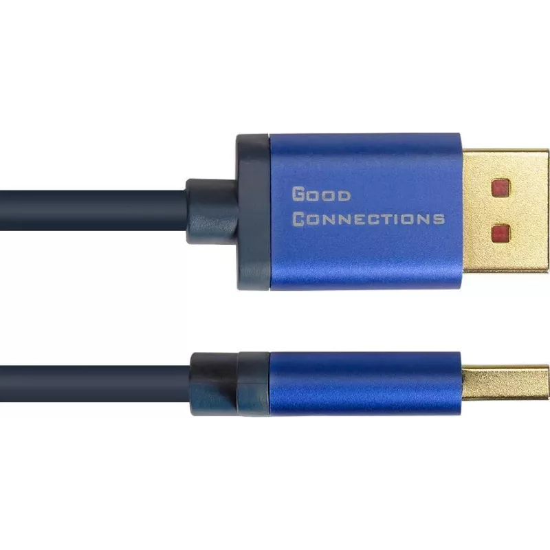 GoodConnections Alcasa 4824-SF010B Mini DisplayPort į DisplayPort kabelis 1m mėlynas 4K@60Hz
