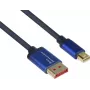 GoodConnections Alcasa 4824-SF010B Mini DisplayPort į DisplayPort kabelis 1m mėlynas 4K@60Hz