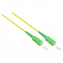 GoodConnections Alcasa LW-S920SASA OS2 vienmodis šviesolaidinis jungiamasis laidas LC į SC, 20 m, geltonas, LSZH