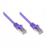 GoodConnections Alcasa RJ45 Patch Cable, Cat5e, UTP, 0,15 m, Auksuota, Violetinė