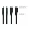 GoodConnections Alcasa UK20P-AEA-020S USB 2.0 ilginamasis laidas, USB-A kištukas į USB-A lizdą, 2 m, juodas