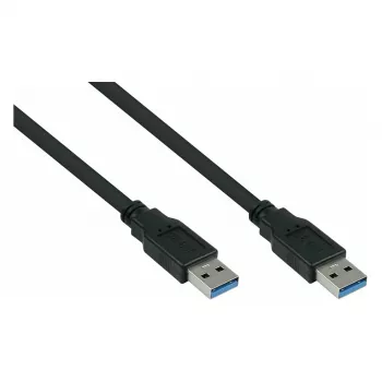 GoodConnections Alcasa UK30P-AA-010S USB 3.2 Gen 1 USB-A į USB-A laidas (1 m, juodas)