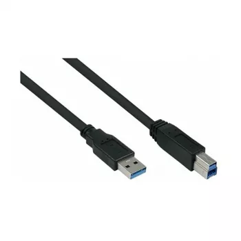 GoodConnections Alcasa UK30P-AB-050S USB 3.2 Gen 1 laidas, USB-A į USB-B, 5 m, juodas