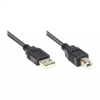 GoodConnections Alcasa USB 2.0 A/B Kabelis 1m Juodas