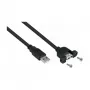 GoodConnections Alcasa USB 2.0 laidas, USB-A kištukas į USB-B kištuką, 0,5 m, juodas