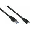 GoodConnections Alcasa USB 3.2 Gen 1 laidas, USB-A į Micro-B, 1,8 m, juodas