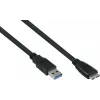 GoodConnections Alcasa USB 3.2 Gen 1 laidas, USB-A į Micro-USB B, 1 m, juodas