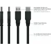 GoodConnections Alcasa USB 3.2 Gen 1 laidas, USB-A į Micro-USB B, 1 m, juodas