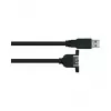 GoodConnections Alcasa USB 3.2 Gen 1 ilginamasis laidas, USB-A vyriškas į USB-A vyrišką, 2 m, juodas