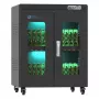 GoodConnections ANTARES PRO N24C nešiojamųjų kompiuterių įkrovimo spinta iki 15,6 col. nešiojamiesiems, USB-C 65W PD 3.0, UVC dezinfekcija, juoda