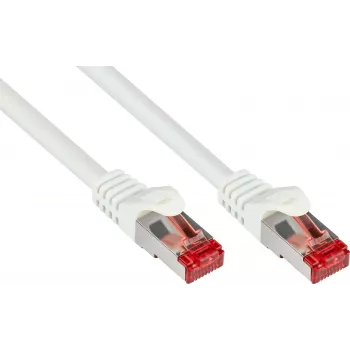 GoodConnections Cat.6 S/FTP Patch Cable su apsauga nuo užkabinimo, PiMF, PVC, 250MHz, balta, 20m (8060-200W)
