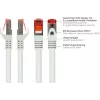 GoodConnections Cat.6 S/FTP Patch Cable su apsauga nuo užkabinimo, PiMF, PVC, 250MHz, balta, 20m (8060-200W)