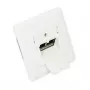 GoodConnections Cat.6A tinklo sieninis lizdas 2xRJ45 ekranuotas, įleidžiamas, vertikalus kabelio įvadas, signalinė balta RAL9003