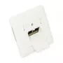 GoodConnections Cat.6A tinklo sieninis lizdas, 2xRJ45, ekranuotas, įleidžiamas, dizainui pritaikytas, vertikalus kabelio įvadas, perlų baltumo RAL1013 (GC-N0021)