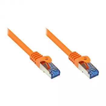 GoodConnections Cat. 6A S/FTP jungiamasis laidas su užrakto apsauga, be halogenų, oranžinis, 15 m