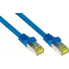GoodConnections Cat.7 S/FTP RJ45 tinklo kabelis, 15 m, mėlynas, be halogenų, 600 MHz, su fiksatoriaus apsauga 8070R-150B