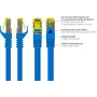 GoodConnections Cat.7 S/FTP RJ45 tinklo kabelis, 15 m, mėlynas, be halogenų, 600 MHz, su fiksatoriaus apsauga 8070R-150B