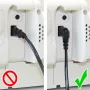 GoodConnections Euro maitinimo kabelis, Europlug į IEC C7 Figure-8, abu jungtys 90° kampu, baltas, 1,5 m (1550-ZW015W)