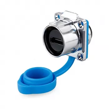GoodConnections GC IC01-24H02 HDMI Feed-Through Coupler, IP67, Panel Mount, Female to Female