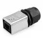 GoodConnections Industrial Connector S6 - Unpopulated Plug, RJ45 Cutout, Metal, Good Connections®