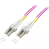 GoodConnections LC/LC Duplex OM4 daugiamodis šviesolaidinis pataisos kabelis, 2 m, akvamarino spalvos, LSZH LW-802LC4
