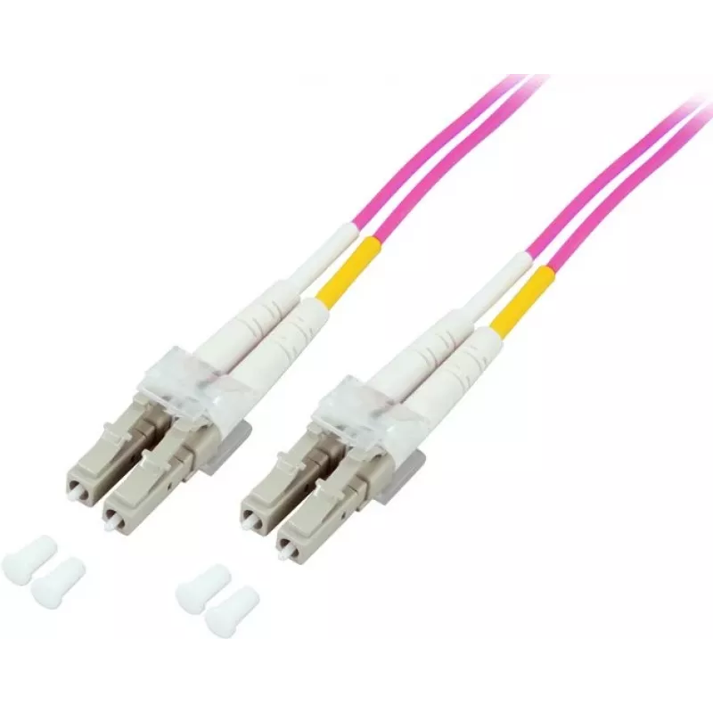 GoodConnections LC/LC Duplex OM4 daugiamodis šviesolaidinis pataisos kabelis, 2 m, akvamarino spalvos, LSZH LW-802LC4