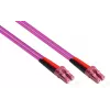 GoodConnections LC/LC Duplex OM4 daugiamodis šviesolaidinis pataisos kabelis, 2 m, akvamarino spalvos, LSZH LW-802LC4