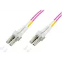 GoodConnections LC/LC Duplex OM4 daugiamodis šviesolaidinis pataisos kabelis, 2 m, akvamarino spalvos, LSZH LW-802LC4