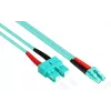GoodConnections OM3 dvigubas daugiamodis optinis pleistras SC į LC, 50/125 µm, 1m, LSZH Aqua LW-801LS3