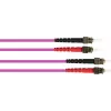 GoodConnections OM4 ST į ST daugiamodis dvigubas optinis komutacinis kabelis, 7,5 m, LSZH, violetinis LW-8075ST4