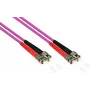 GoodConnections OM4 ST į ST daugiamodis dvigubas optinis komutacinis kabelis, 7,5 m, LSZH, violetinis LW-8075ST4