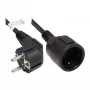 GoodConnections ilginamasis laidas – Schuko kištukas E+F tipas (CEE 7/7, kampinis) į lizdą F tipas (CEE 7/3, tiesus), 1,50 mm², 10 m, juodas