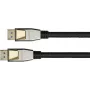 GoodConnections PREMIUM DisplayPort 2.0 kabelis, 54 Gbit/s, UHBR 13.5, 4K @240Hz / 8K @60Hz, visiškai metaliniai jungtys, varis (DP20-PY020)