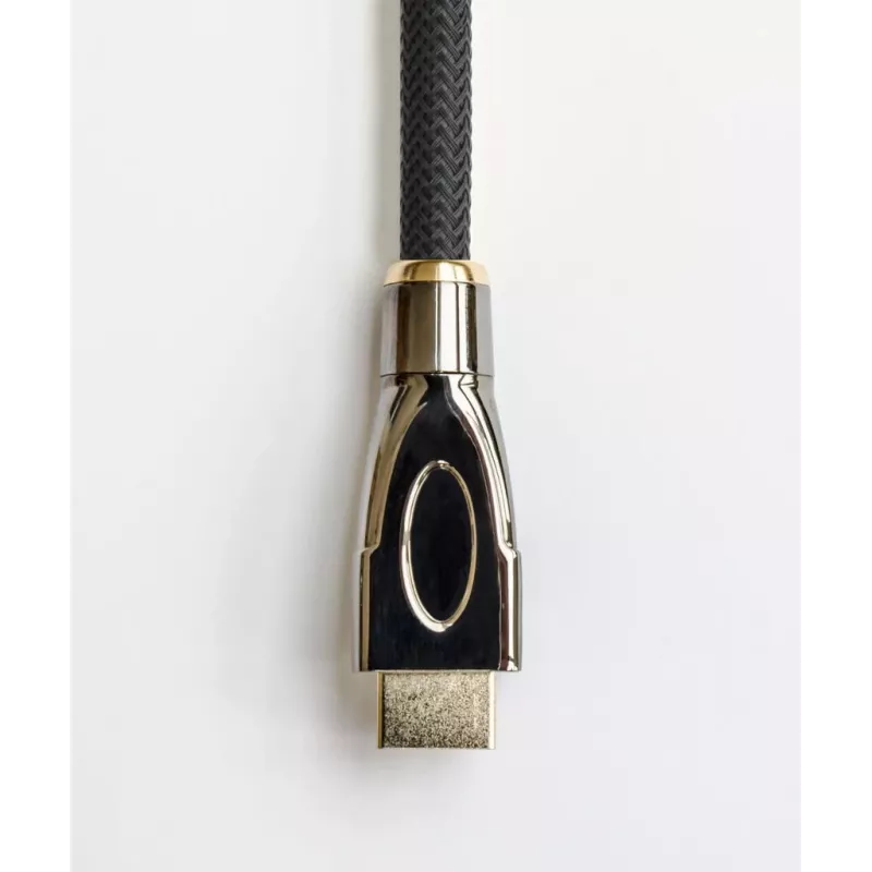 GoodConnections PYTHON serijos didelės spartos HDMI kabelis su eternetu, 4K UHD 60Hz, 18Gbps, auksuoti kontaktai, nailono pynimas, 3m, juodas (GC-M0018)