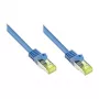 GoodConnections RJ45 Patch Kabelis Cat.7 S/FTP PiMF Be Halogenų 500MHz OFC Mėlynas 10m su Apsauga Užraktui