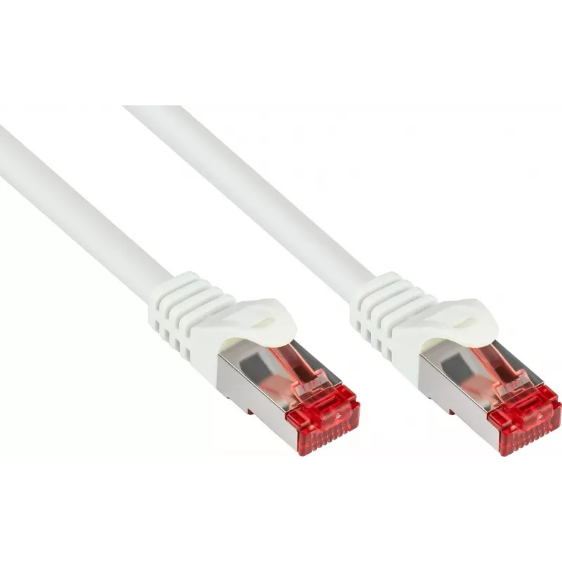 GoodConnections RNS® Cat.6 S/FTP PiMF tinklo kabelis su fiksatoriaus apsauga, baltas, 25m 8060-250W