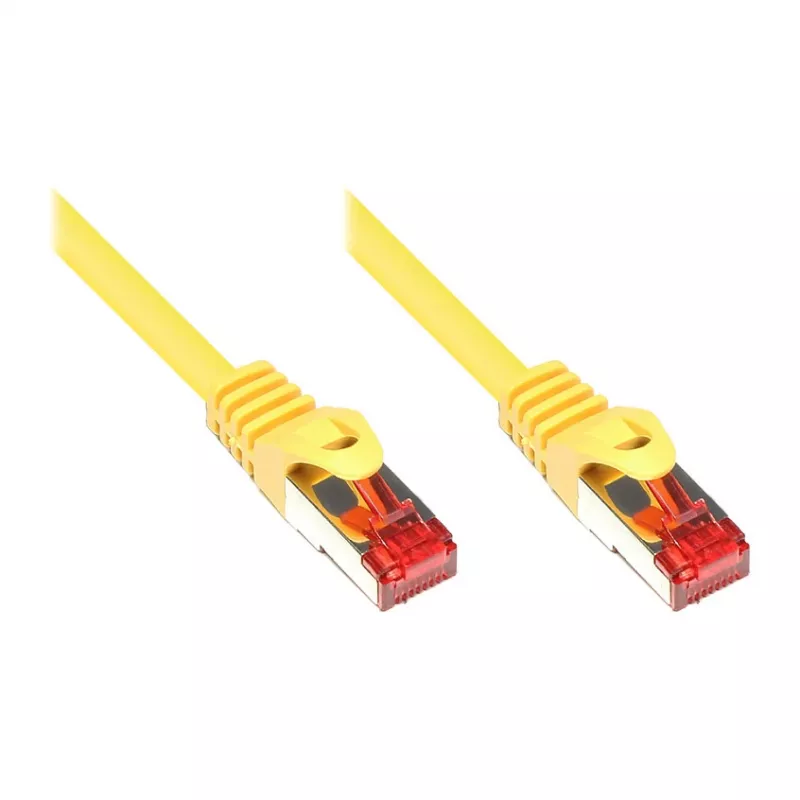 GoodConnections RNS® Cat. 6 S/FTP PiMF PVC Patch Cable su apsauga nuo užkabinimo, geltona, 50 m