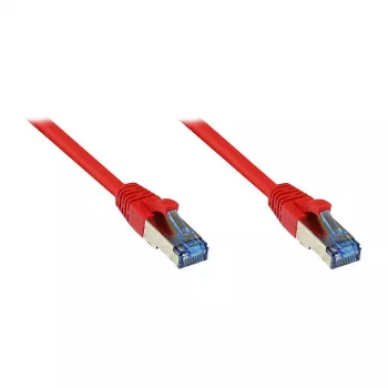 GoodConnections RNS® Cat.6A S/FTP Patch Cable su apsauga nuo užkabinimo, 10m, raudona, be halogenų