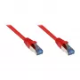 GoodConnections RNS® Cat.6A S/FTP Patch Cable su apsauga nuo užkabinimo, 10m, raudona, be halogenų