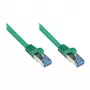 GoodConnections RNS® Cat. 6A S/FTP Patch laidas su apsauga nuo atsikabinimo, be halogenų, žalias, 15 m