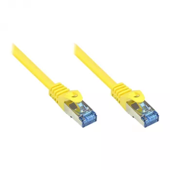 GoodConnections RNS® Cat. 6A S/FTP PiMF halogenų neturintis pataisos kabelis su užrakto apsauga, 500 MHz, geltonas, 15 m (8060-H150Y)