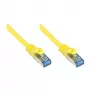 GoodConnections RNS® Cat. 6A S/FTP PiMF halogenų neturintis pataisos kabelis su užrakto apsauga, 500 MHz, geltonas, 15 m (8060-H150Y)