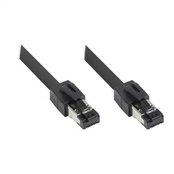 GoodConnections RNS® Cat.8.1 S/FTP Patch Cable, 0,5m, Juoda, LSZH, 40Gbit/s, 2000MHz