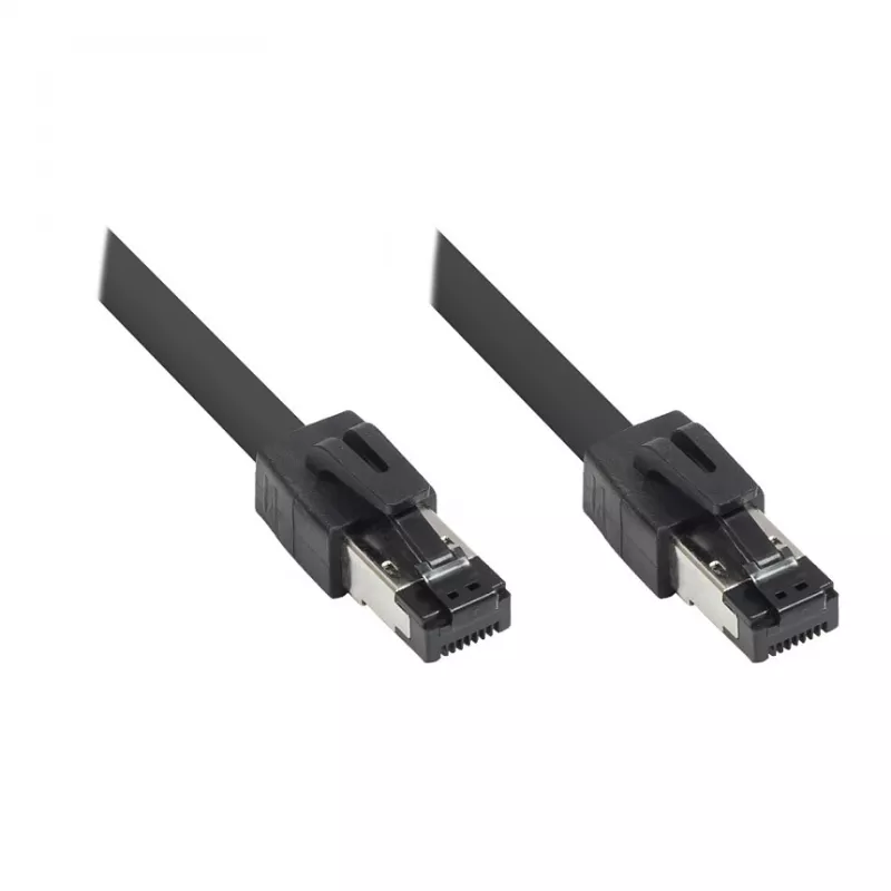 GoodConnections RNS® Cat.8.1 S/FTP Patch Cable, 0,5m, Juoda, LSZH, 40Gbit/s, 2000MHz
